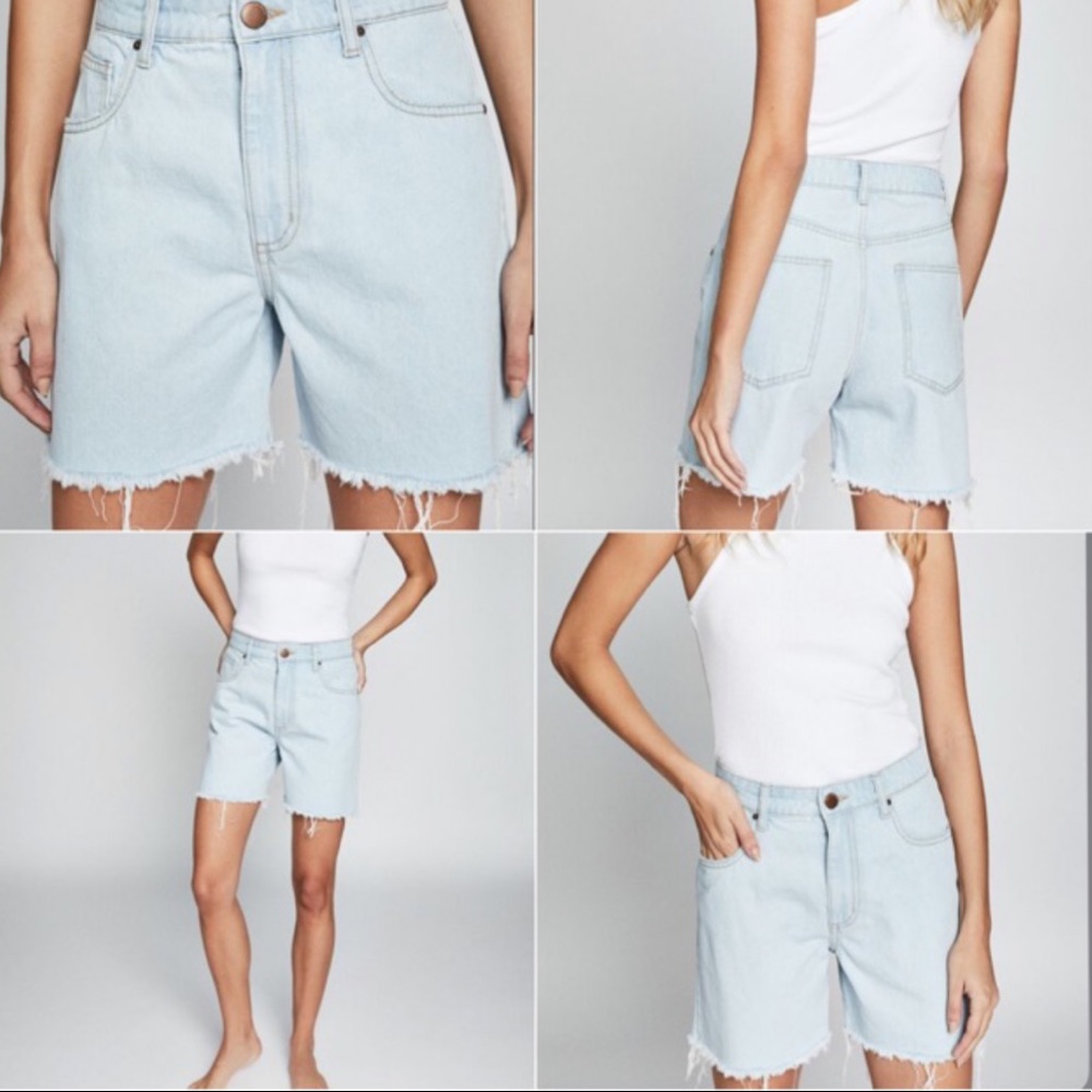 COTTON ON HIGH RISE MILEY SHORT light wash SIZE 8. New with tags.